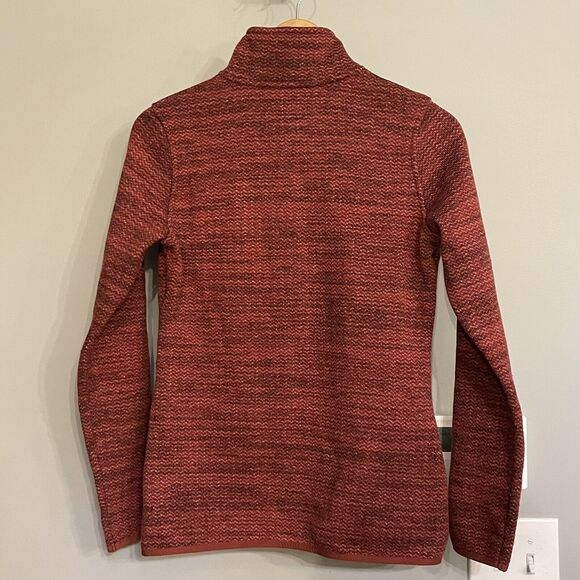 Orvis Sweater Mock Neck 1/4 Button Fleece Pullover Active Outdoors Womens S - Picture 2 of 11